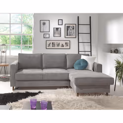 Best Mobilier Jake Canapé d'angle 4 siège(s) Gris