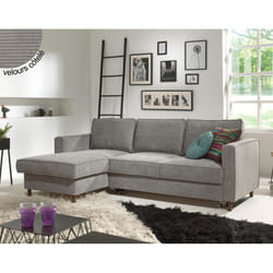 Best Mobilier Jake Canapé d'angle 4 siège(s) Gris