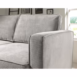 Best Mobilier Jake Canapé d'angle 4 siège(s) Gris - Vue supplémentaire 5