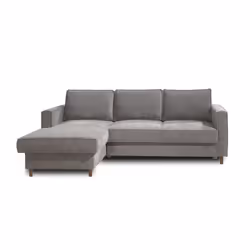 Best Mobilier Jake Canapé d'angle 4 siège(s) Gris - Vue supplémentaire 6