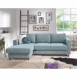 Best Mobilier Jake Canapé d'angle 4 siège(s) Gris