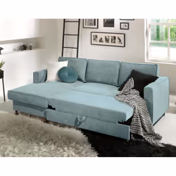 Best Mobilier Jake Canapé d'angle 4 siège(s) Gris