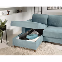 Best Mobilier Jake Canapé d'angle 4 siège(s) Gris - Vue supplémentaire 4
