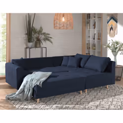 Best Mobilier Rune Canapé d'angle 4 siège(s) Gris
