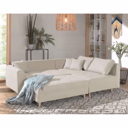 Best Mobilier Rune Canapé d'angle 4 siège(s) Bleu