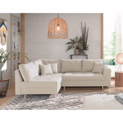 Best Mobilier Rune Canapé d'angle 4 siège(s) Bleu