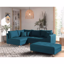 Best Mobilier Rune, Beige, Tissu, Bois, 2310 mm, 1610 mm, 810 mm