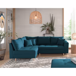 Best Mobilier Rune Canapé d'angle 4 siège(s) Beige