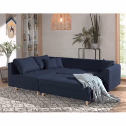 Best Mobilier Rune Canapé d'angle 4 siège(s) Gris