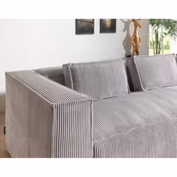 Best Mobilier Stella Canapé d'angle 4 siège(s) Gris - Vue supplémentaire 4