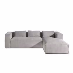 Best Mobilier Stella Canapé d'angle 4 siège(s) Gris - Vue supplémentaire 6