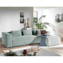 Best Mobilier Stella Canapé d'angle 4 siège(s) Gris