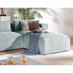 Best Mobilier Stella Canapé d'angle 4 siège(s) Gris