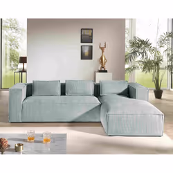 Best Mobilier Stella Canapé d'angle 4 siège(s) Gris - Vue supplémentaire 5