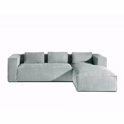 Best Mobilier Stella Canapé d'angle 4 siège(s) Gris - Vue supplémentaire 6