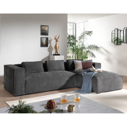 Best Mobilier Stella Canapé d'angle 4 siège(s) Marron