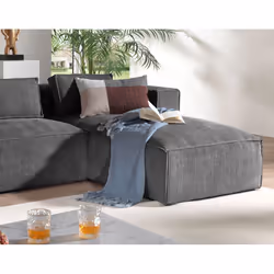 Best Mobilier Stella Canapé d'angle 4 siège(s) Marron
