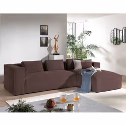 Best Mobilier Stella, Rose, Velours, Plastique, 2620 mm, 1760 mm, 670 mm