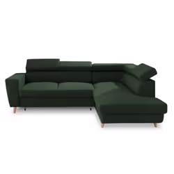Best Mobilier Stella Canapé d'angle 4 siège(s) Bleu - Vue supplémentaire 6