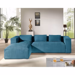 Best Mobilier Stella Canapé d'angle 4 siège(s) Beige - Vue supplémentaire 5