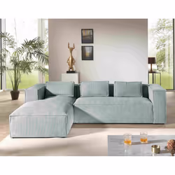 Best Mobilier Stella Canapé d'angle 4 siège(s) Gris - Vue supplémentaire 5
