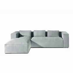 Best Mobilier Stella Canapé d'angle 4 siège(s) Gris - Vue supplémentaire 6