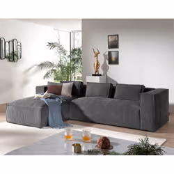 Best Mobilier Stella, Marron, Velours, Plastique, 2620 mm, 1760 mm, 670 mm