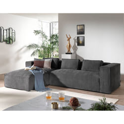 Best Mobilier Stella Canapé d'angle 4 siège(s) Marron
