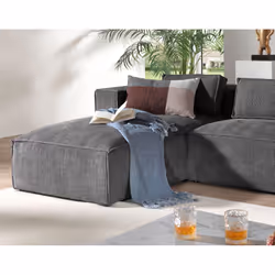 Best Mobilier Stella Canapé d'angle 4 siège(s) Marron