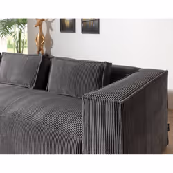 Best Mobilier Stella Canapé d'angle 4 siège(s) Marron - Vue supplémentaire 4