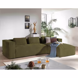 Best Mobilier Stella, Bleu, Velours, Plastique, 2620 mm, 1760 mm, 670 mm