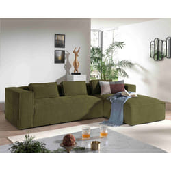 Best Mobilier Stella Canapé d'angle 4 siège(s) Bleu