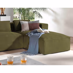 Best Mobilier Stella Canapé d'angle 4 siège(s) Bleu