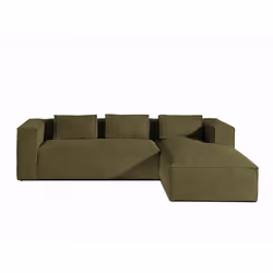 Best Mobilier Stella Canapé d'angle 4 siège(s) Bleu - Vue supplémentaire 6
