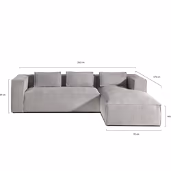 Best Mobilier Stella Canapé d'angle 4 siège(s) Bleu - Vue supplémentaire 7