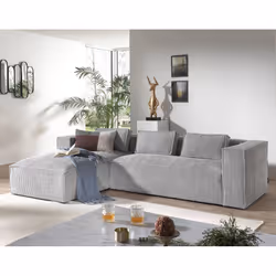 Best Mobilier Stella, Gris, Velours, Plastique, 2620 mm, 1760 mm, 670 mm