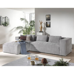 Best Mobilier Stella Canapé d'angle 4 siège(s) Gris