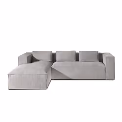 Best Mobilier Stella Canapé d'angle 4 siège(s) Gris - Vue supplémentaire 6