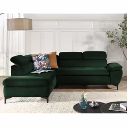 Best Mobilier Astoria Canapé d'angle 4 siège(s) Marron
