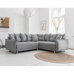 Best Mobilier Lena Canapé d'angle 5 siège(s) Gris