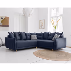 Best Mobilier Lena, Gris, Tissu, Bois, 2400 mm, 2000 mm, 850 mm