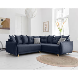 Best Mobilier Lena Canapé d'angle 5 siège(s) Gris