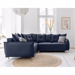 Best Mobilier Lena Canapé d'angle 5 siège(s) Gris