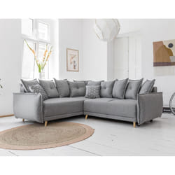 Best Mobilier Lena Canapé d'angle 5 siège(s) Gris