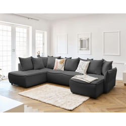 Best Mobilier Astoria Canapé d'angle 4 siège(s) Bleu