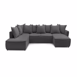 Best Mobilier Astoria Canapé d'angle 4 siège(s) Bleu - Vue supplémentaire 6