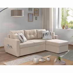 Best Mobilier Astoria, Bleu, Marine, Velours, Plastique, 2260 mm, 1460 mm, 850 mm
