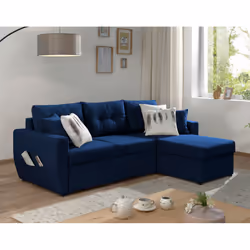 Best Mobilier Astoria, Gris, Velours, Plastique, 2260 mm, 1460 mm, 850 mm