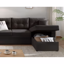 Best Mobilier Astoria Canapé d'angle 4 siège(s) Jaune - Vue supplémentaire 4
