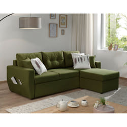 Best Mobilier Astoria Canapé d'angle 4 siège(s) Vert